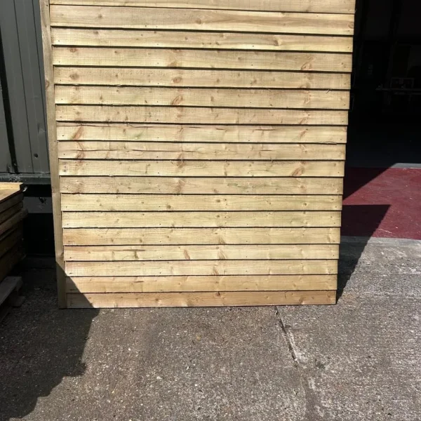 Feathered edged fence panel