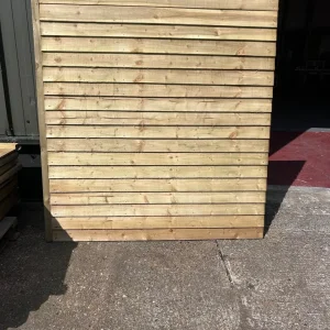 Feathered edged fence panel