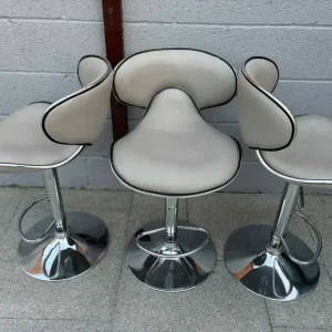 3 Baudette Height Adjustable Swivel Bar Stools - Image 2