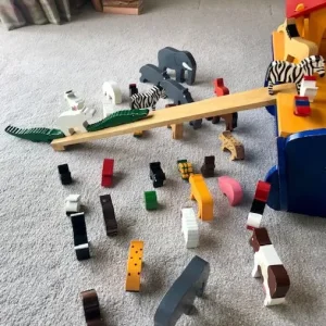 Noah's Ark and Animals Wooden Toy Set - Image 5