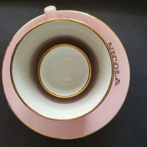Vintage 1960's Pink Ceramic Bowl, Mug and Egg Cup - Image 3