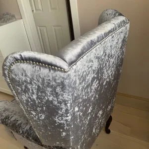 Beautiful silver/grey chair - Image 2