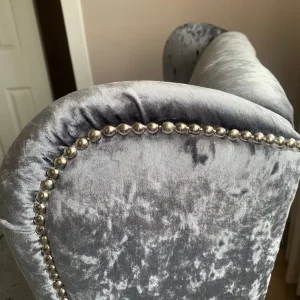 Beautiful silver/grey chair - Image 3