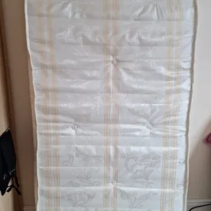 White Fabric Mattress – Good Condition, No Stains
