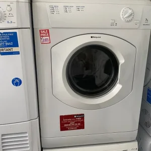 WHITE HOTPOINT EASY FUNCTION VENTED TUMBLE DRYER