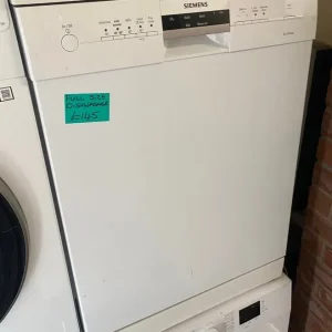 white Siemens full size dishwasher