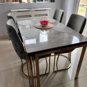 Heavy duty real marble table