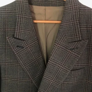 Vintage Rock a Cha suit, 1980s wool double-breasted with pegged trousers - Image 4