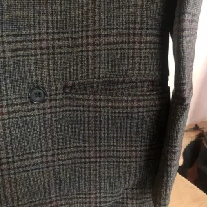 Vintage Rock a Cha suit, 1980s wool double-breasted with pegged trousers - Image 6