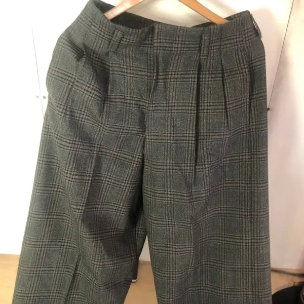 Vintage Rock a Cha suit, 1980s wool double-breasted with pegged trousers