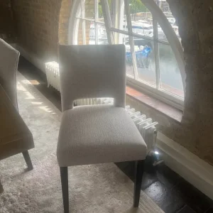 Large Dining Table and Upholstered Chairs - Image 2