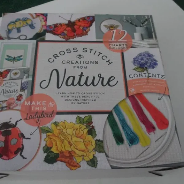 Cross stitch kit with nature theme