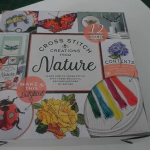Cross stitch kit with nature theme