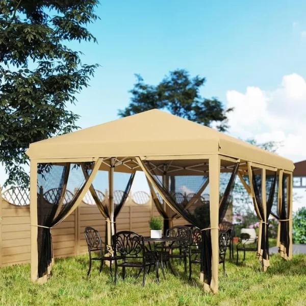 3m * 6m Beige Gazebo