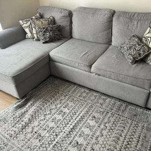 Sofa with throw pillows - Image 3
