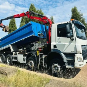 2020 DAF CF 450 8X4 TIPPER GRAB WITH EPSILON M125 CRANE AND KELBERG BODY - Image 2