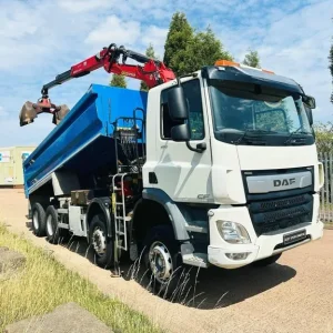 2020 DAF CF 450 8X4 TIPPER GRAB WITH EPSILON M125 CRANE AND KELBERG BODY