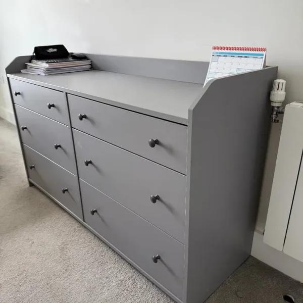 IKEA hauga chest of 6 drawers grey