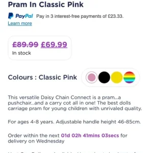 Child's pram 3 in 1 - Image 6