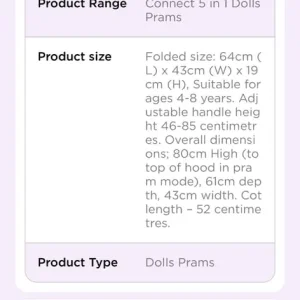 Child's pram 3 in 1 - Image 7