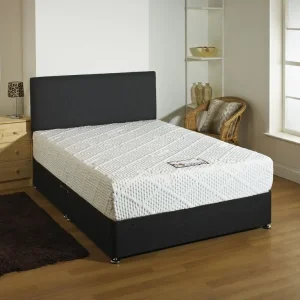 Small double divan bed with mattress