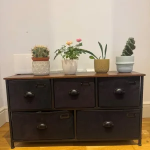 6-Drawer Storage Unit with Wooden Top - Image 2