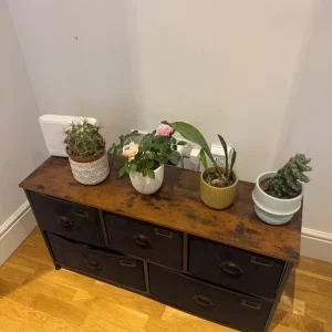 6-Drawer Storage Unit with Wooden Top - Image 3