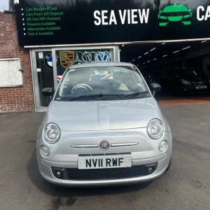 2011 Fiat 500 1.3 Multijet Diesel Silver Manual - Image 3