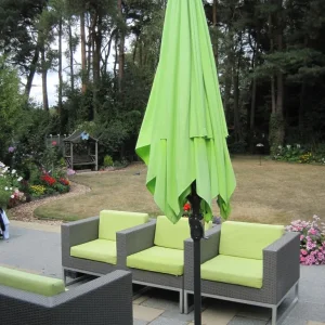 Norfolk Leisure Lifestyle Fibreglass Lotus Parasol 2.7m Dial - Image 5