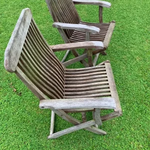 Folding wooden chairs - Image 4