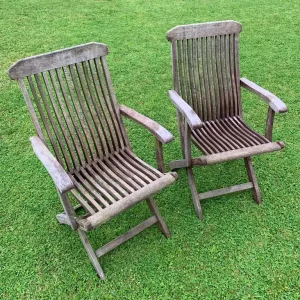 Folding wooden chairs - Image 5