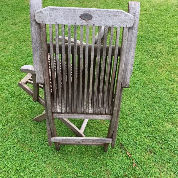 Folding wooden chairs