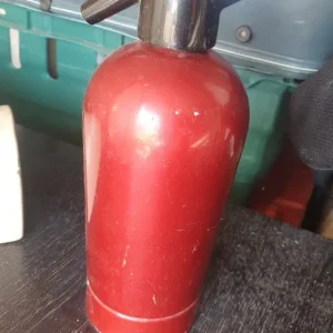 Red soda bottle