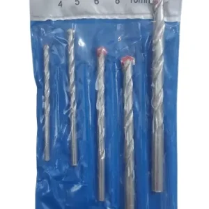Masonry Drill Bit Set 5pcs – 4, 5, 6, 8, 10mm