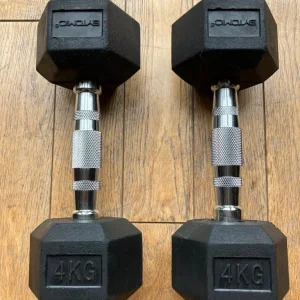 4kg Hex Weight Dumbbells - Image 2