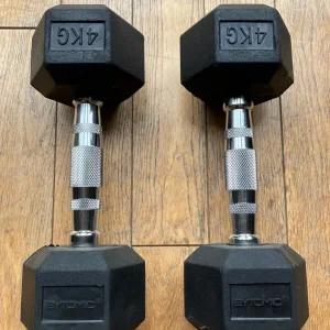 4kg Hex Weight Dumbbells