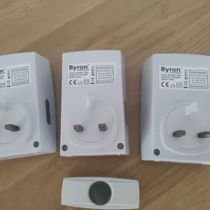Byron plug in wireless door chimes and push - Image 2