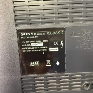 Sony KDL-26S2010 LCD TV (No Remote) - Image 2