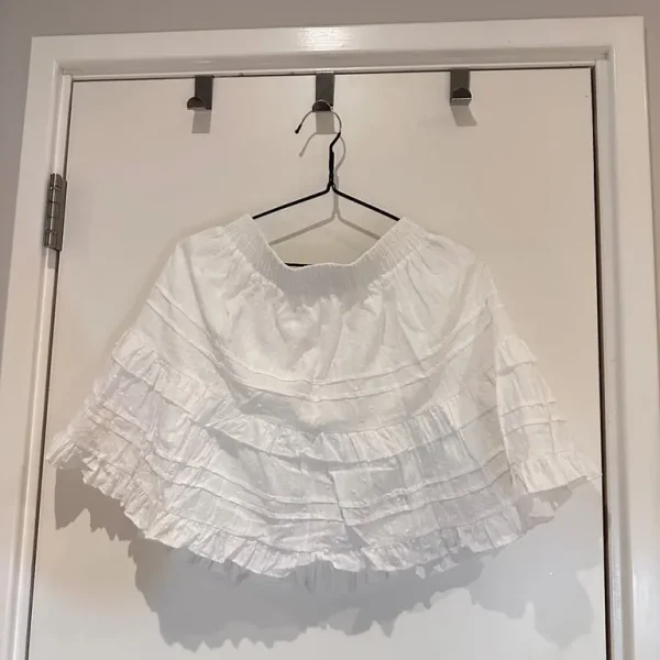 white skirt