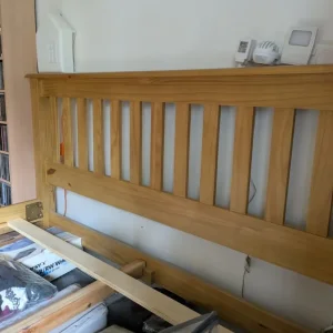 Solid pine bed frame