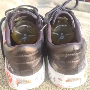 Ted Baker Aariah Women’s Black Leather Floral Low Top Lace Up Trainers uk5 - Image 6