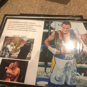 Josh Warrington world champ boxer signed pic