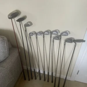 Left Hand Golf Clubs, Bag and Cart - Image 5