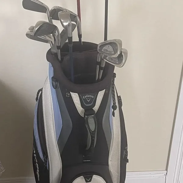 Left Hand Golf Clubs, Bag and Cart