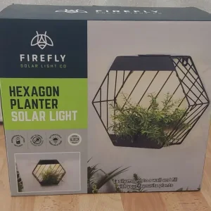 Hexagon Planter Solar Light