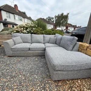Grey L Shaped Corner Sofa