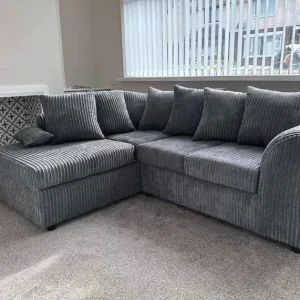 4 Seater Corner Sofa – Dylan Jumbo Cord & Velvet