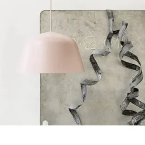 Rose pink TAF studio light pendant for breakfast bar or cafe - Image 2