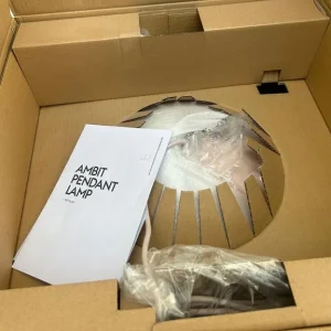 Rose pink TAF studio light pendant for breakfast bar or cafe - Image 5