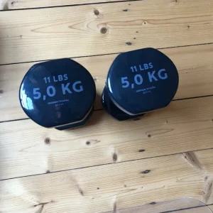 Decathlon PVC Dumbbells - 2 x 5kg used once - Image 3